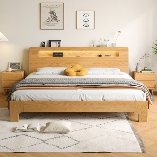giường ngủ gỗ tự nhiên VADI Mã GNVD01