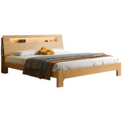 giường ngủ đặt nệm gỗ tự nhiên VADI